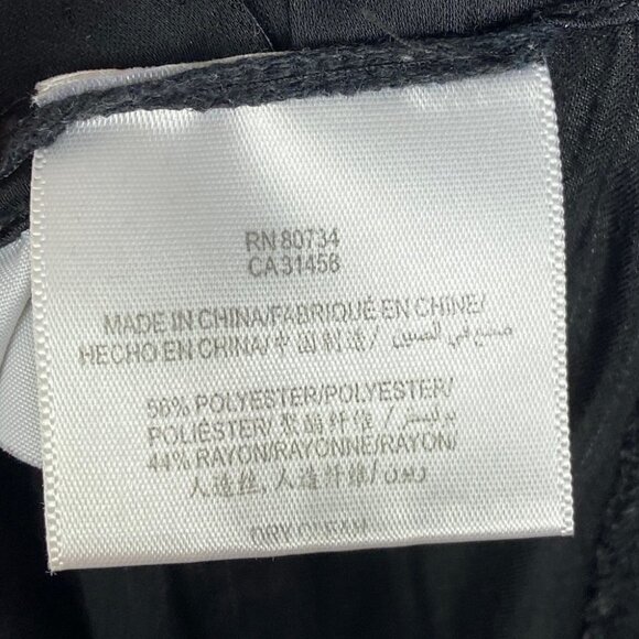 BCBGMaxAzria Satin Joggers Cargo Pants Crop Ankle Zipper Size Small Black Boho S - Picture 8 of 13